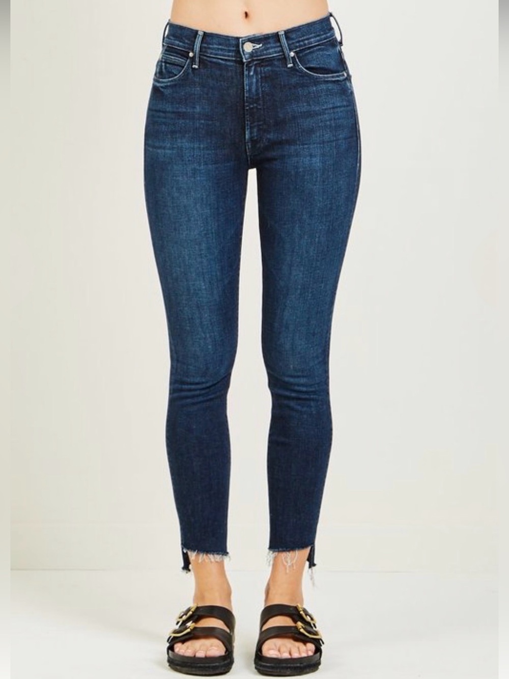 MOTHER The Stunner Ankle Step Fray Jeans NWT Size 24